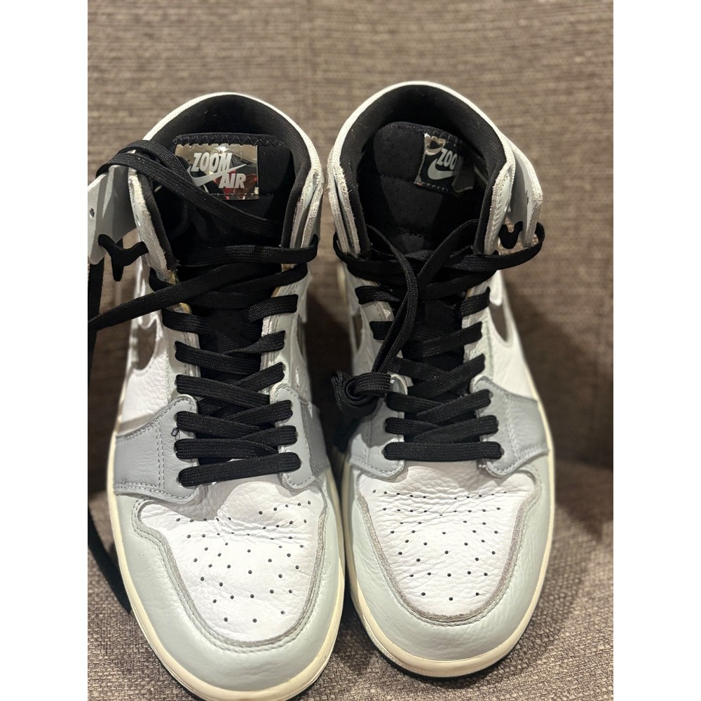 Nike Air Jordan 1 High Zoom Comfort 2 Summit White Metallic Silver DV1305-100 - Picture 6 of 8